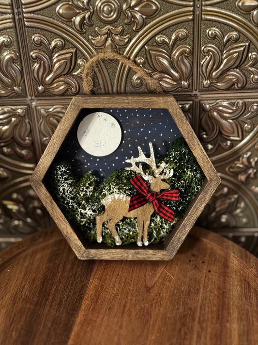 DIY Deer in the Moonlight Ornament