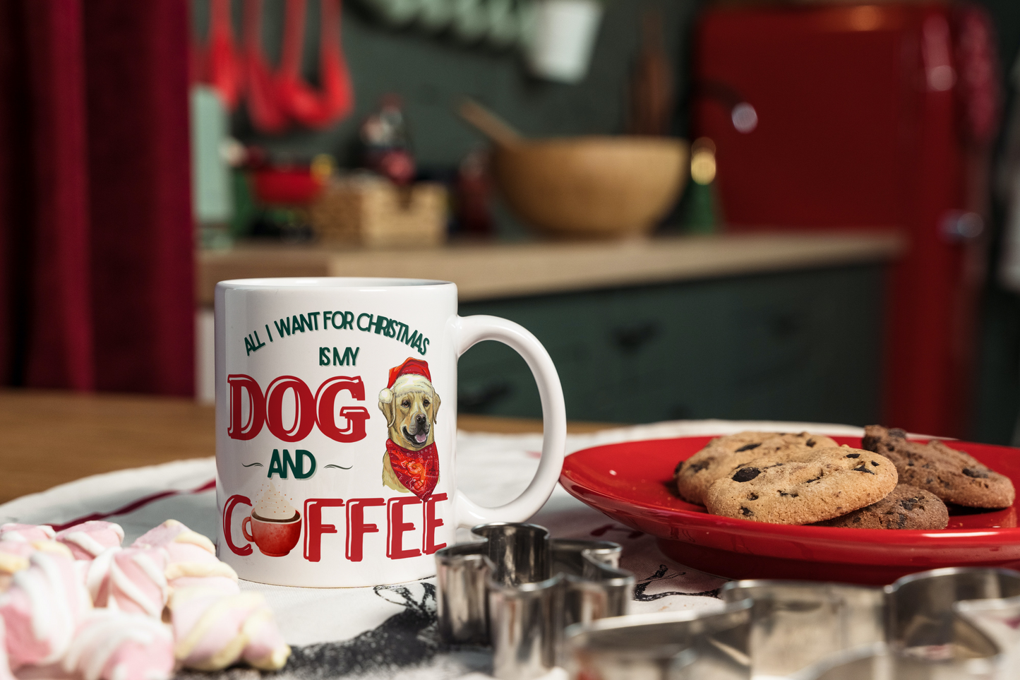 Personalized Christmas Dog Coffee Mug